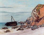 克劳德 莫奈 : Sainte-Adresse, Beached Sailboat